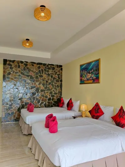 Bungalow Deluxe con dos camas dobles — Phangan Orchid Resort